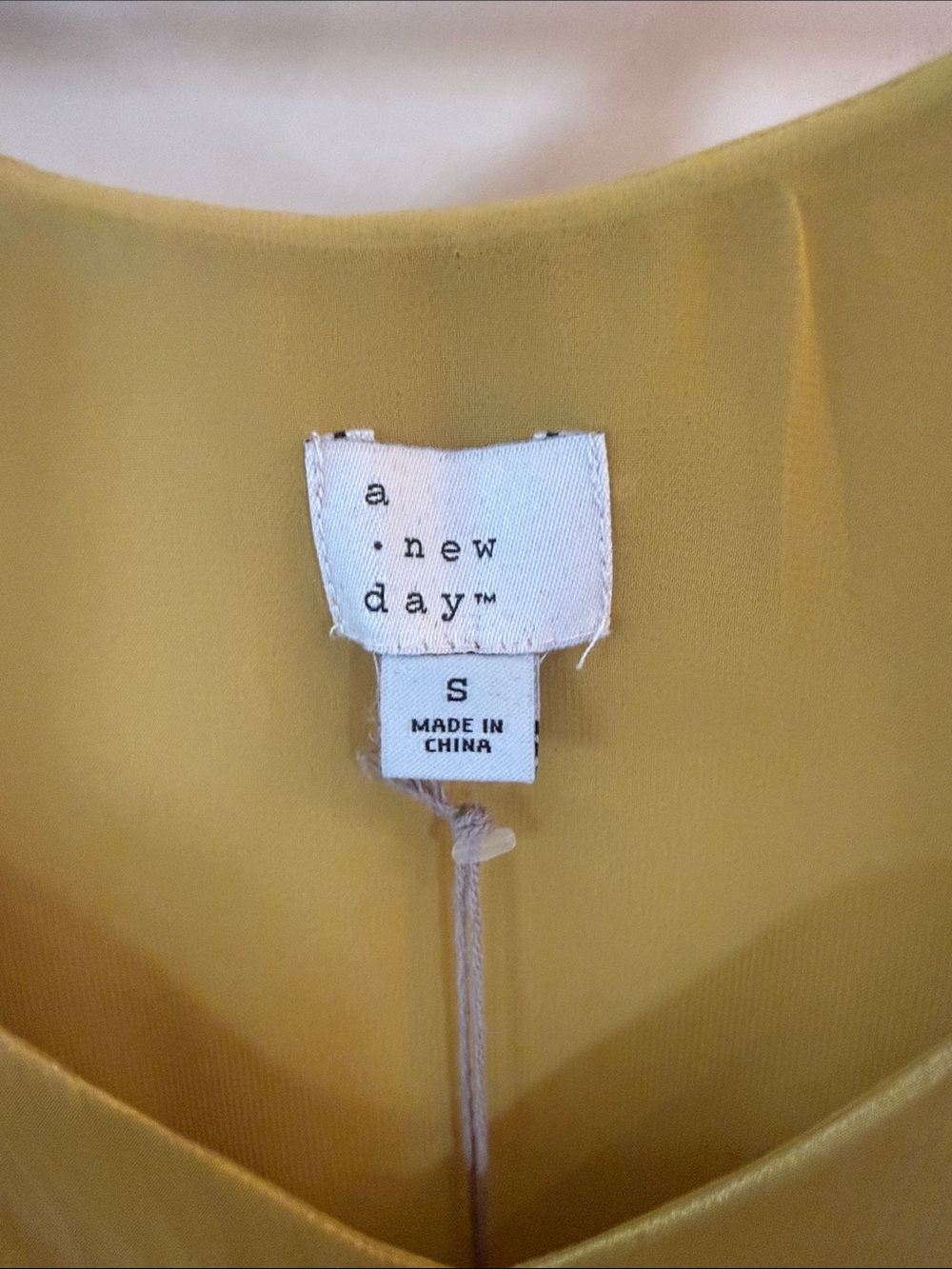 a new day Gold Satin V-Neck Cami with Spaghetti Straps - Picture 3 of 5
